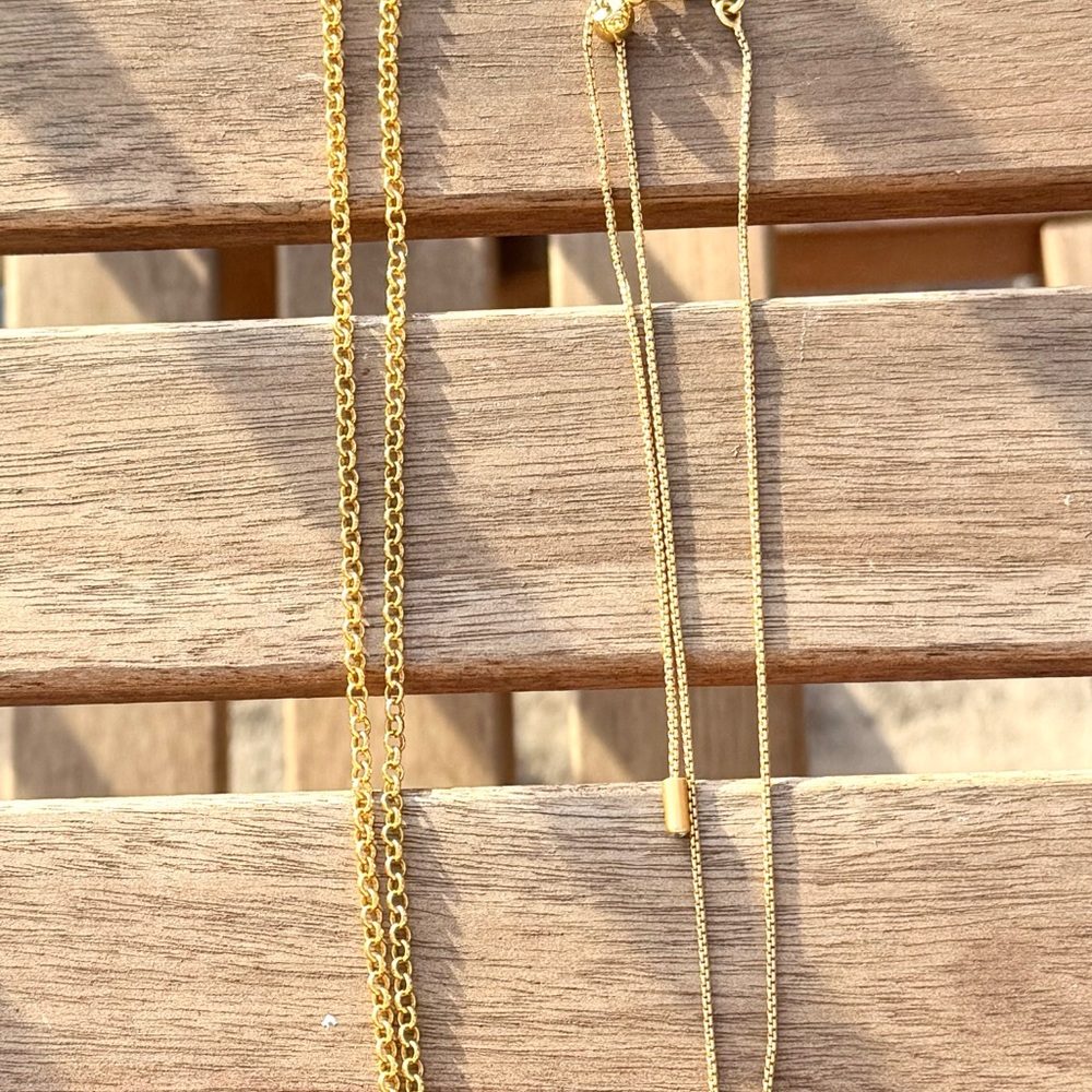 Fabulous Dean Davidson pavé necklace pair.